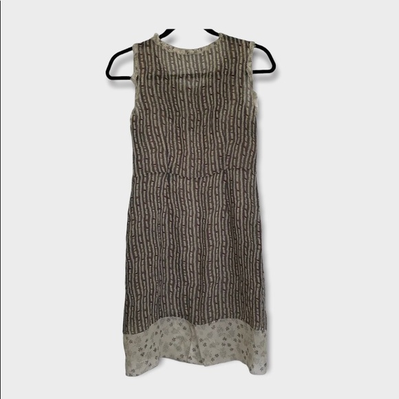 Johnny Was Sleeveless Dress With Slip Contrasting Hem And Trim Fits Like… - Picture 2 of 8